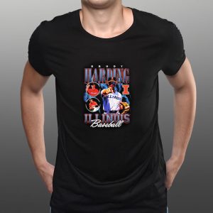 Brody Harding Illinois Baseball Bootleg T Shirt 2