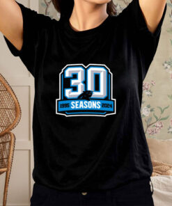 Carolina Panthers 30 Seasons 1995 2024 T Shirt 1