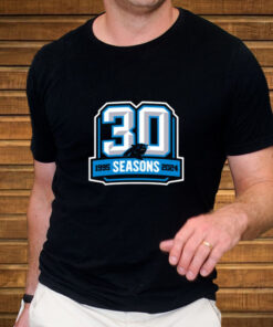 Carolina Panthers 30 Seasons 1995 2024 T Shirt 2