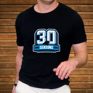 Carolina Panthers 30 Seasons 1995 – 2024 T-Shirt