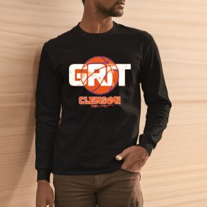 Clemson Basketball Grit T Shirt 2