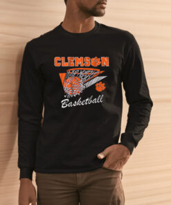Clemson Basketball Men’s Logo T- Shirt 1 Clemson Basketball Men's Logo T Shirt 2