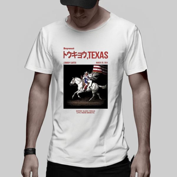 Cowboy Carter Texas Country Radio Texas Live From Shibuya Japan T-Shirt