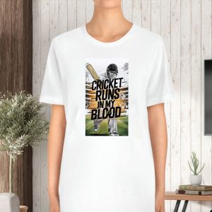 Cricket Runs In My Blood T Shirt 2