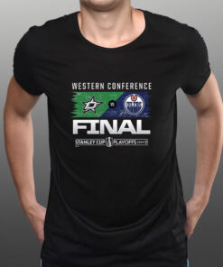 Dallas Stars Vs Edmonton Oilers 2024 Western Conference Finals Matchup T Shirt 2