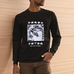 Derek Jeter New York Yankees Mitchell & Ness Cooperstown Collection Heavyweight Premium Player Vintage Logo T-Shirt