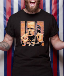 Donald Trump In Prison Jail Indicted President Arrested T Shirt 1
