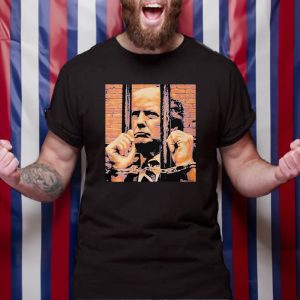 Donald Trump In Prison Jail Indicted President Arrested T Shirt 1