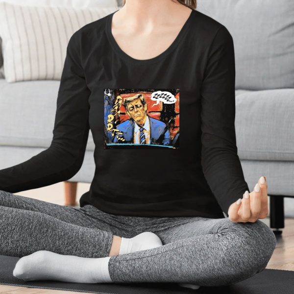 Donald Trump Sleeping Zzzzzz Faarrtt Draw T-shirt