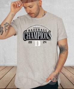 Duke Blue Devils 2024 Acc Baseball Conference Tournament Champions Curveball Break T Shirt 1