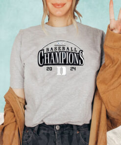 Duke Blue Devils 2024 Acc Baseball Conference Tournament Champions Curveball Break T Shirt 2