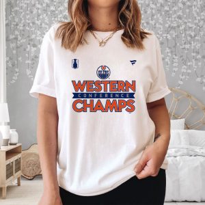 Edmonton Oilers 2024 Western Conference Champions Locker Room T Shirt 2