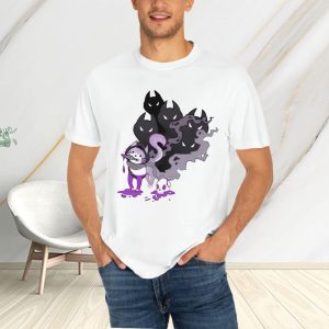 Evocaitart Asexual Pride Cat T-Shirt