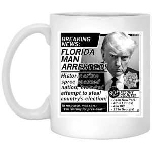 Florida Man Arrested Trump Mugshot Mug 1