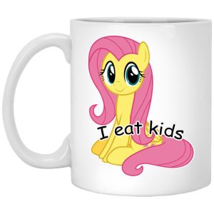 Fluttershy I Eat Kids Mugs 1