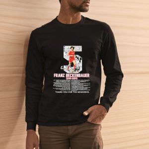 Franz Beckenbauer 1945-2024 Thank You For The Memories Signature T-Shirt