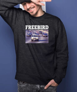 Freebird White Bronco T-Shirt 1 Freebird White Bronco T Shirt 2