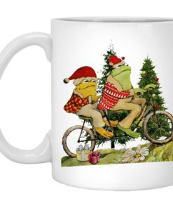 Frog And Toad On The Bike Christmas Mugs 1
