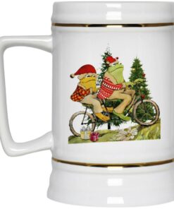 Frog And Toad On The Bike Christmas Mugs 3