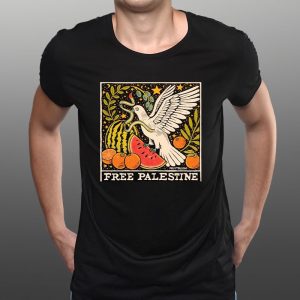 Fruitblush Free Palestine Dove And Fruit Free For Palestine T-Shirt