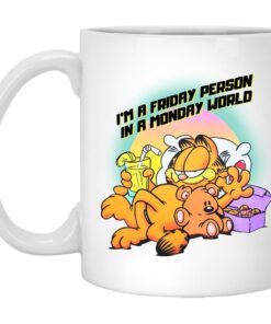 Garfield I'm A Friday Person In A Monday World Mugs 1