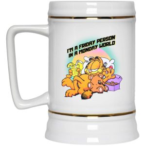 Garfield I'm A Friday Person In A Monday World Mugs 3