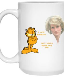 Garfield I Hate Monday But I Could Never Hate Her Mugs 1 Garfield I Hate Monday But I Could Never Hate Her Mugs 2