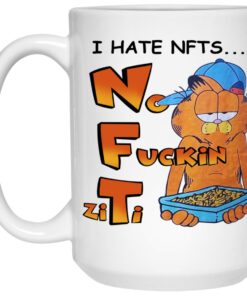 Garfield I Hate NFTs No Fuckin Ziti Mugs 2