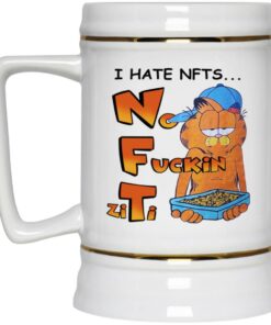 Garfield I Hate NFTs No Fuckin Ziti Mugs 3