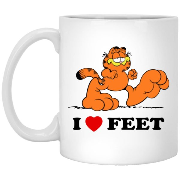 Garfield I Love Feet Mugs