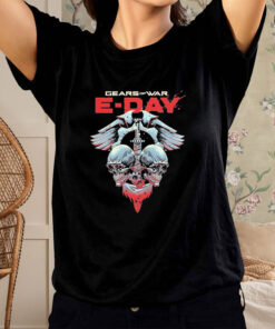 Gears Of War Brotherhood E Day Skull Logo T Shirt 1