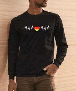 German Heart Beat And Heart Flag 2024 T Shirt 1