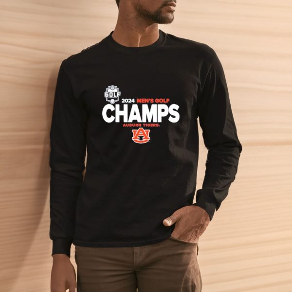 Golf 2024 Men’s Golf Champs Auburn Tiger Logo T-Shirt