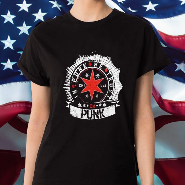 Gray Cm Punk In Punk We Trust T-Shirt