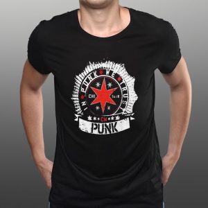 Gray Cm Punk In Punk We Trust T Shirt 2