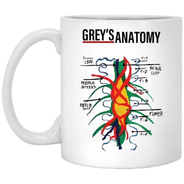 Grey’s Anatomy Vien Spial Corp Feeping Arteries Mug