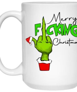 Grinch Merry F cking Christmas Mugs 2
