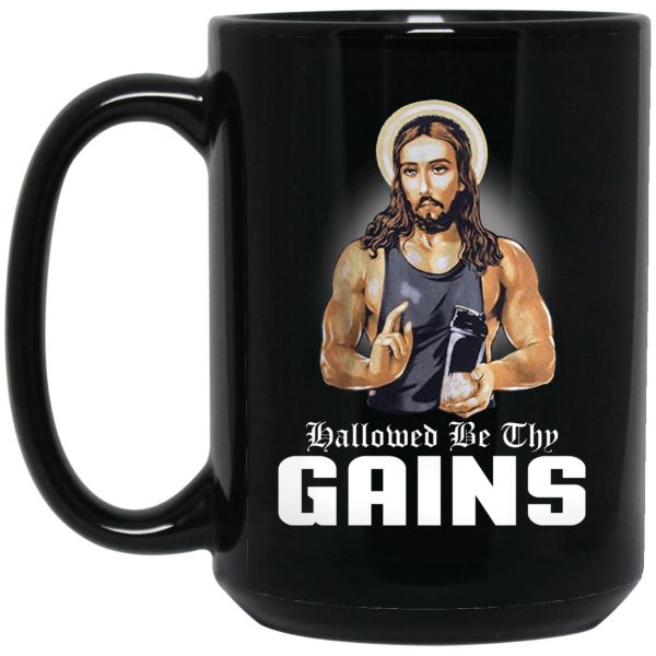 Hallowed Be Thy Gains Mugs