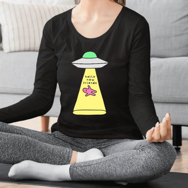 Hello New Friends Ufo Draw T-Shirt