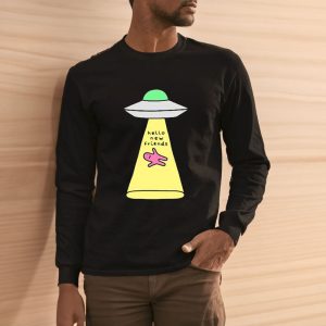 Hello New Friends Ufo Draw T Shirt 2