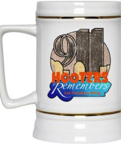Hooters Remembers 911 Let Freedom Wing Mugs 3