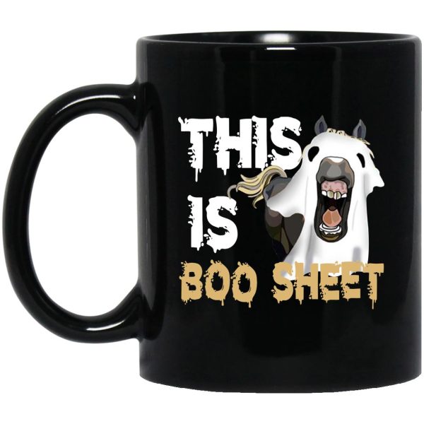 Horse Ghost This Is Boo Sheet Mugs