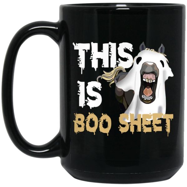 Horse Ghost This Is Boo Sheet Mugs