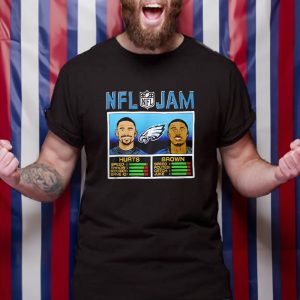 Hurts Brown Nfl Jam T Shirt 1