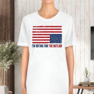 I’m Voting For The Outlaw America Flag 2024 T-Shirt