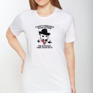 I Dont Struggle With Autism Cowboy Possum Limited Shirts 1