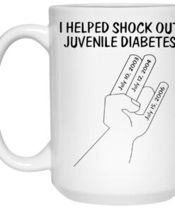 I Helped Shock Out Juvenile Diabetes Mugs 1 I Helped Shock Out Juvenile Diabetes Mugs 2
