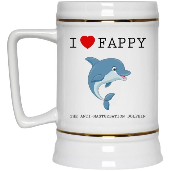 I Love Fappy The Anti-Masturbation Dolphin Mugs