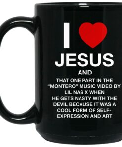 I Love Jesus And That One Part In The Montero Music Video Mugs 1 I Love Jesus And That One Part In The Montero Music Video Mugs 2