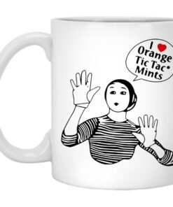 I Love Orange Tic Tac Mints Mugs 1